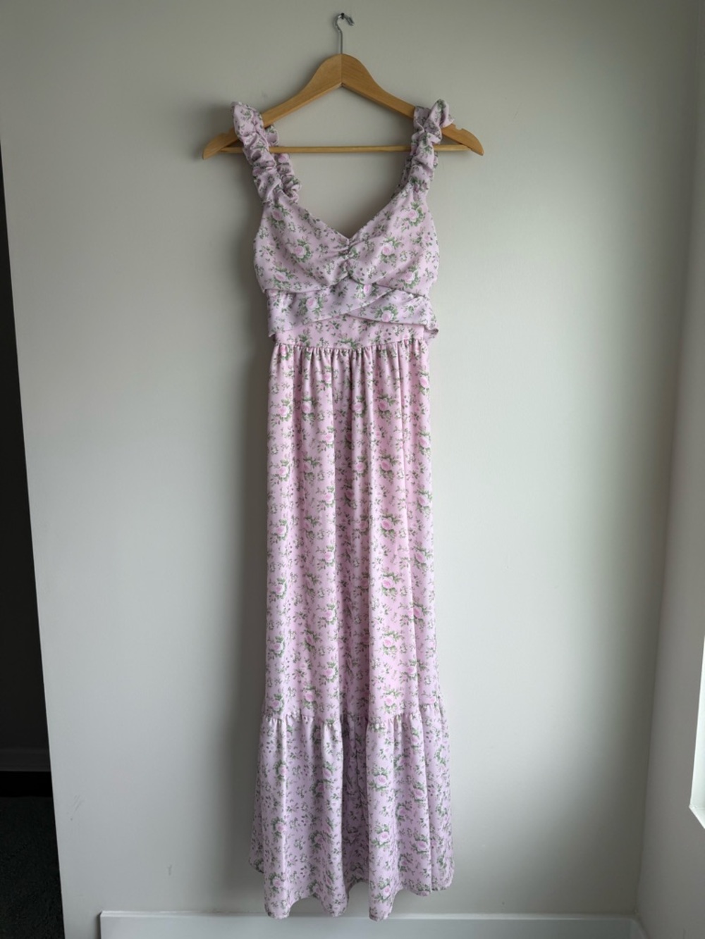 Altar’d State Pink Floral Midi Dress Cottagecore XS
